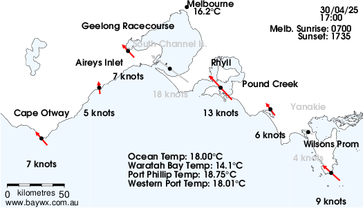 Bass Strait Map